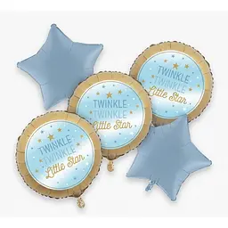 Набір фольгованих кульок "Twinkle Little Star" 4 шт святкові декорації