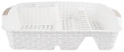 Сушка для посуду Violet House 0757 Ротанг WHITE 48х37.5х9 см (6897767) - мініатюра 3