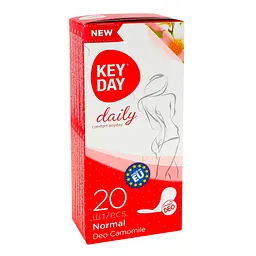 Щоденні гігієнічні прокладки Key Day Daily Normal Deo Ромашка 20 шт. - мініатюра 3