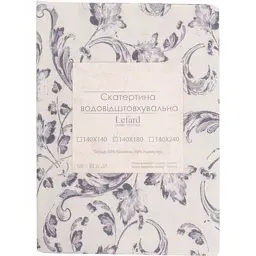 Скатертина водовідштовхувальна Lefard Home Textile Ornamental 140х180 см сіра (715-383) - мініатюра 4