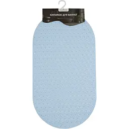 Килимок для ванної Eco Fabric Ромби 69х37 см блакитний (6937-003) - мініатюра 3