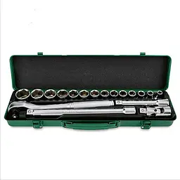 Комплект головок з тріскачкою 1/2" 18од. Toptul hoz0007868 - мініатюра 1