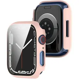 Чохол-накладка DK Пластик Soft-Touch Glass Full Cover для Apple Watch 45mm (pink) - мініатюра 2