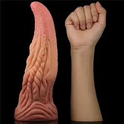 Фалоімітатор Dual-Layered Silicone 10'' Nature Cock 25 см коричневий - мініатюра 13