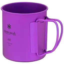 Кружка Snow Peak MG-143-PR Ti-Single 450 Anodized Cup 450 мл purple - мініатюра 2