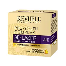 Нічний крем для обличчя 3D Лазер Revuele 50 мл