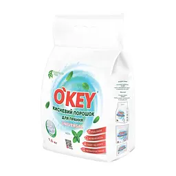 Пральний порошок O'KEY Universal кисневий М'ята 1.5 кг (4820049384680)