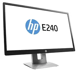 Монітор HP E240 черн (24" IPS/1920x1080/16:9/250кд/м/7мс) (VGA/HDMI/DP/VESA) Б/В - мініатюра 2