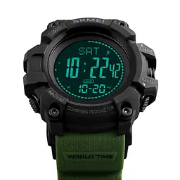 Наручний годинник чоловічий Skmei 1356 Army Green, 1356AG (12307) - мініатюра 4
