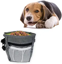 Сумка для вигулу і дресирувань Dog Treat Bag khaki - мініатюра 6