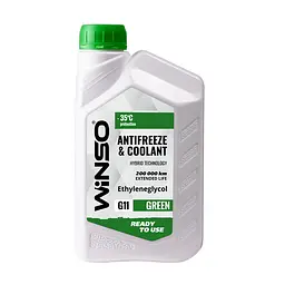 Антифриз Winso -35°C G11 antifreeze coolant green зелений 0,9кг WS82462
