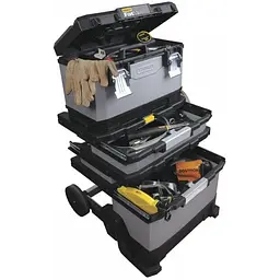 Ящик Stanley FatMax Rolling Workshop пластиковий на колесах 56.8x89.3x38.9 см (1-95-622) - мініатюра 2