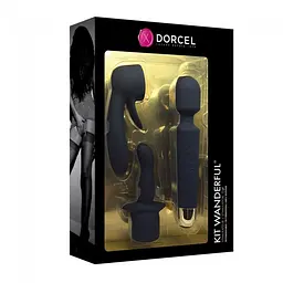 Мінівібромасажер Dorcel Kit Wanderful з насадками (анальна і вагінальна), водонепроникний - мініатюра 10
