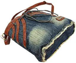 Джинсова сумка у формі жіночої спідниці Fashion Jeans8057 Темно-синя - мініатюра 6