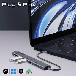 USB-Хаб Promate на 5 портів (linkhub-5x) - мініатюра 5