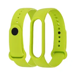 Ремінець силіконовий для Xiaomi Mi Band 5/6 колір 12 лайм