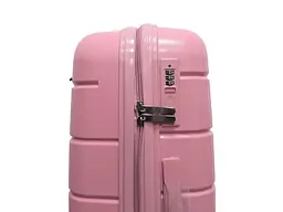Валіза середня M+ з поліпропілену Milano bag 0305 84л Рожевий - мініатюра 5