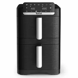Tefal Мультипіч Tefal Easy Fry Crispy Stack, 2700Вт, чаша-6+4л, сенсорне кер., 2 чаші, гриль, пластик, чорний