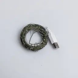 Гірлянда Роса нитка 200 LED довжина 20 м від USB зелена, білий GarlandoPro USB200L20MGW - мініатюра 28