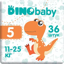 Подгузники Dino Baby 5 (11-25 кг), 36 шт.