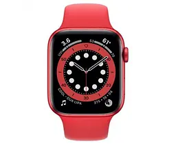 Смарт-годинник Apple Watch Series 6 GPS Red Aluminum Case з Product Red Sport Band 44 мм (M00M3) (46053-ska) - мініатюра 2