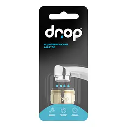 Водозберігаючий аератор Drop CL24-GLD для змішувача - Економія 58%, зовнішня М 24 мм, золотий - мініатюра 7