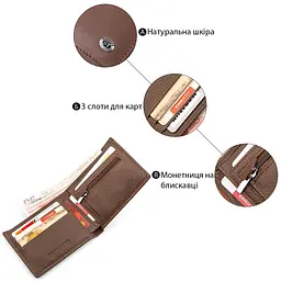Чоловічий гаманець ST Leather 18353 (ST-1) коричневий - мініатюра 8