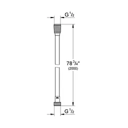 Шланг для душа Grohe VitalioFlex Silver TwistStop 2000 (27507001) - мініатюра 3