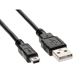 Кабель без упаковки USB to MiniUSB 1 м чорний