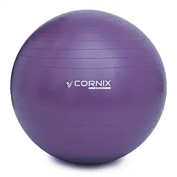М'яч для фітнесу (фітбол) Cornix 75 см Anti-Burst XR-0027 Violet - мініатюра 2