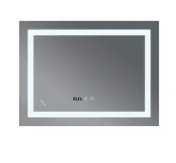 Дзеркало Mixxus Warm MR02-100x60 (годинник, LED-підсвічування, антизапотівання) (MI6003) - мініатюра 3