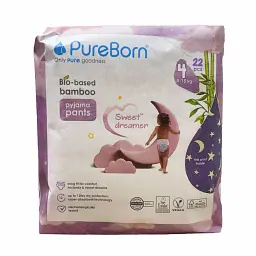 Нічні підгузки - трусики Pure Born розмір 4 (9-15 кг), 22 шт