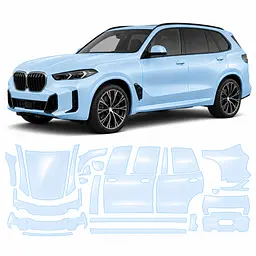 Антигравійна захисна бронеплівка за лекалами для BMW X5 G05 facelift 2023- повний кузов