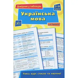 Довідник у таблицях. Українська мова. 7–11 класи - Ірина Таровита