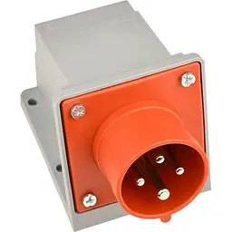 Вилка стаціонарна АСКО серії UСombi 4P 16A IP 44