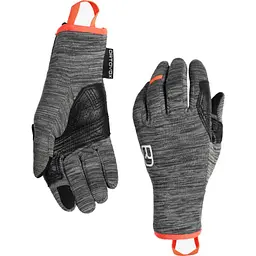 Рукавиці жіночі Ortovox Fleece Light Glove Women S Чорний-Сірий - мініатюра 2