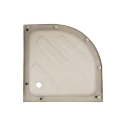 Душова кабіна Latwa SC90x90.SAT.MID.FR полукругла, скло Frost 4 мм + Душовий піддон KAPIELKA ST90x90x26, з панеллю Lidz, Універсальна, хром матовий, глубокий более 20 см - мініатюра 10