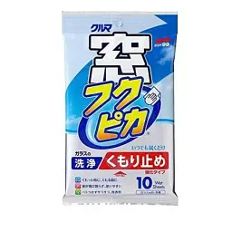Серветки для очищення та антизапотівання скла SOFT99 Fukupika Anti-Fog Window Cleaning Wipes 04073, 10 шт., оригінал Японія