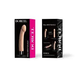 Вібратор Dorcel Real Vibration M Flesh 2.0, діаметр 3,7см, перезаряджається, для точки G - мініатюра 4