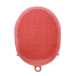 Силіконова мочалка-рукавичка для купання MGZ-0929(Pink) - мініатюра 2
