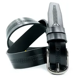 Дитячий ремінь Weatro 2,8 х 85 см Чорний dtsk-28mm-kz-015 (dtsk-28mm-kz-015) - мініатюра 2