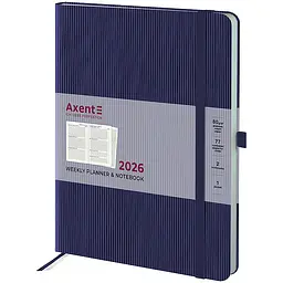 Щотижневик Axent 2026 Grand Lines 195х255 мм синій (8531-26-02-A)
