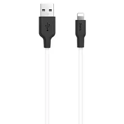 Дата кабель Hoco X21 Plus Silicone Lightning Cable (2m) black_white - мініатюра 2