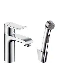 Змішувач з гігієнічною лійкою Hansgrohe Metris EcoSmart 31285000, Хром