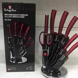 Набір ножів на підставці 8 предметів Berlinger Haus Metallic Line Burgundy Edition (BH-2562) - мініатюра 3