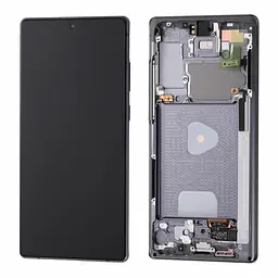Дисплей Samsung N980 Galaxy Note 20/N981B OLED чорний + рамка сіра