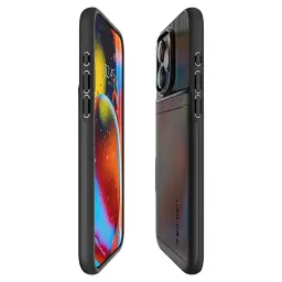 Чохол Spigen Slim Armor CS Black для iPhone 15 Pro Max (ACS06589) - мініатюра 6