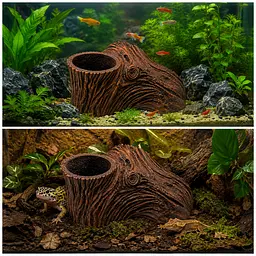 Декорація Hobby Root Wood Cave 2 19x14x8 см для акваріума і тераріуму (41791) - мініатюра 3