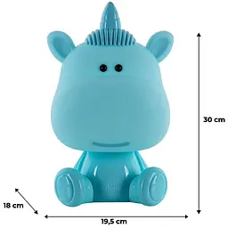 Світильник-нічник Kite LED з акумулятором Unicorn блакитний (K24-491-1-3) - мініатюра 5