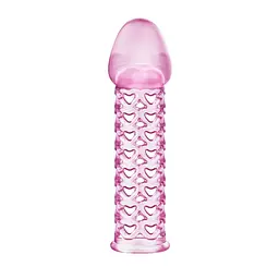Насадка на пеніс Baile Male-Wear Net Sleeve 11.7 см (рожевий) - мініатюра 3